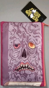 Foolish Ghoolish Nylon Multipurpose Bag Make Up Clutch Pencil Pen Horror Goth - Picture 1 of 7