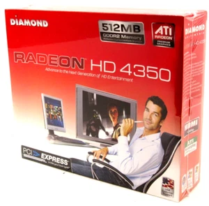 Diamond Radeon ATI HD 4350 512MB GDDR2 PCIe 2.0 Graphic Card NEW Sealed - Picture 1 of 3