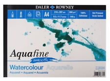 Daler Rowney Aquafine aquarelle artists watercolour SMOOTH pad A4 hot pressed
