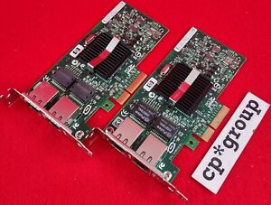 LOT OF 2 HP NC360T 2-Port GbE (Low Profile) Server Adapter Card 412651-001