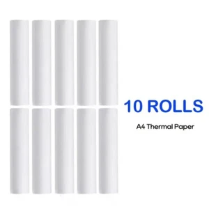 Nyear A4 Thermopapier mit mattem Finish - schnelltrocknend für Thermodrucker - 10 Rollen - Bild 1 von 6
