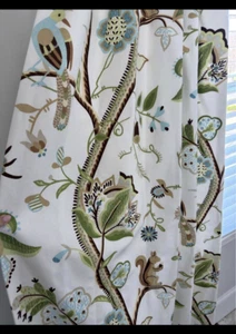 Thibaut Kirkwood Fabric Custom Pinch Pleat Drapes ~ 94 x 48 Lined 4 Panels - Picture 1 of 19