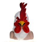 White Cock Mascot Costume Can Move Mouth Head Suit Halloween Outfit Cosplay