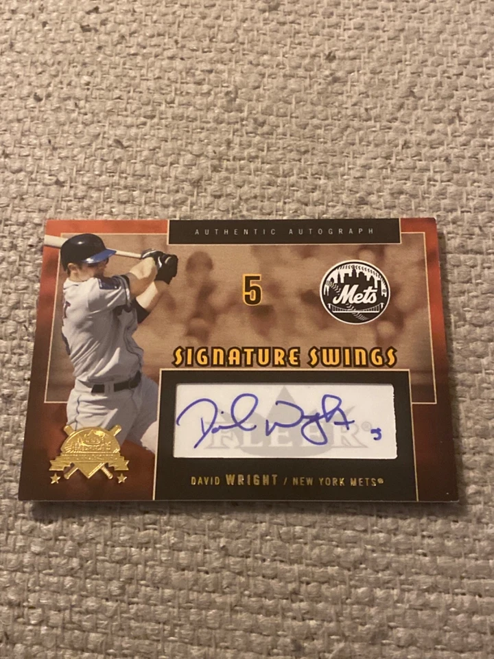 David Wright 2005 national pastime signature swings #97/199 - Image 1 of 2