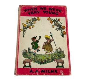 When We Were Very Young A A Milne Vintage Hardcover Dust Jacket HC DJ 1953 1950s - Picture 1 of 11