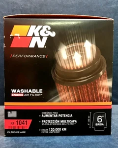 K&N RF-1041 Universal Clamp-On Air Filter - Picture 1 of 7