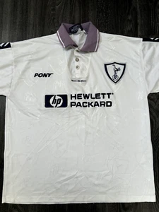 Original Authentic Pony Tottenham Hotspur 1995/1996 Home Shirt Mens Extra Large - Picture 1 of 15