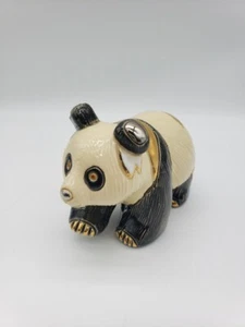 De Rosa Artesania Rinconada Silver Anniversary 2000 Club Signed Walking Panda - Picture 1 of 8