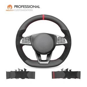 Funda de volante Athsuede en relieve de cuero genuino para Benz W176 W246 C117 W213 X253 - Imagen 1 de 9