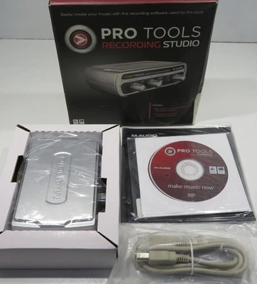 New M-Audio Pro Tools Fast Track Guitar Mic Recording Interface - NIOB - Image 1 of 4