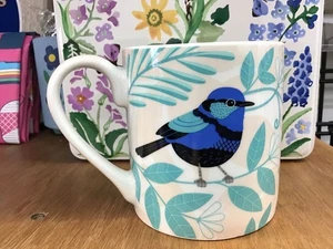 Blue Wren Ceramic Mug | 325 ml | Microwave & Dishwasher Safe | Australian Design - Picture 1 of 4