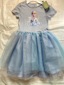 Disney Frozen H&M Girls Dress Size 8/10 - Picture 1 of 5