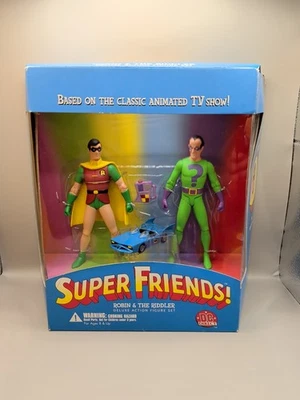 DC Direct Super Friends Robin & The Riddler Deluxe Action Figure Set NEW — 第 1/4 张图片