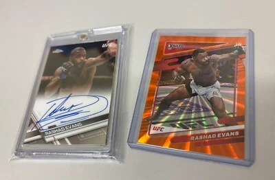 Lot Of 2 UFC Rashad Evan’s Cards Including  autographed card FA-RE - Image 1 of 4