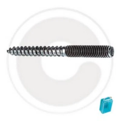 25 viti di giunzione per legno metallo M6x60 mm 2 fletti filettate - Immagine 1 di 2