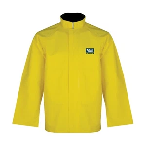 Waterproof Heavy Duty Rubber Fishing Hunting Construction Rain Coat Jacket 3XL - Picture 1 of 1