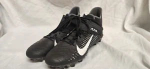 Nike Alpha Menace Pro 2 Mid Football Cleats Black White Men’s Sz 14 - Picture 1 of 7