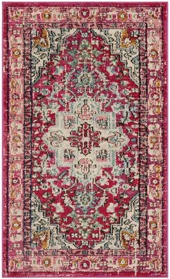 Safavieh Classic Texture Violet / Light Blue Vintage Area Rug MNC251L - Image 1 of 3