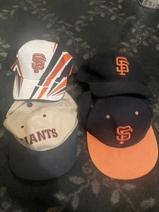 San Francisco Giants Vintage Baseball Caps lot of 4 - Picture 1 of 11