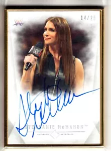 2019 Topps WWE Transcendent Auto STEPHANIE MCMAHON Gold Framed 14/25 AUTOGRAPH - Picture 1 of 1
