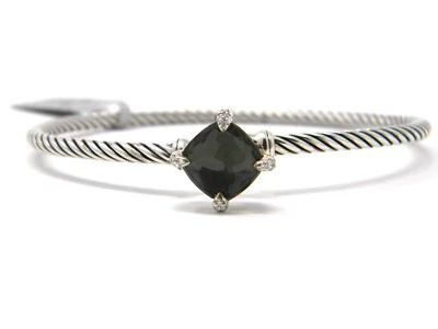 Pulsera Cable David Yurman 9mm Chatelaine Limón Citrino/Hematina Doblete Nueva con Etiquetas Foto 1 de 4