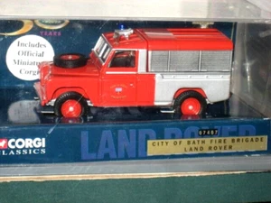 Corgi 1958-1961 Land Rover Series II City of Bath Fire Brigade 1/43 Limited - Picture 1 of 2