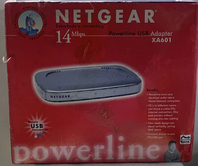 Netgear Powerline USB adapter AX601 14 Mbps Factory Sealed - Image 1 of 3