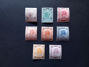 COLONIE ITALIANE SOMALIA 1926/ ELEFANTE,  SERIE DI 8 VAL. LINGUELLATI MH* - Imagen 1 de 2