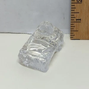 Precious Moments Baby Jesus in Manger Clear Glass Nativity Figurine Christmas  - Picture 1 of 5