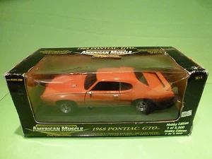 ERTL AMERICAN MUSCLE 36678 PONTIAC GTO 1968 - ORANGE 1:18 - VERY GOOD IN BOX - Picture 1 of 5