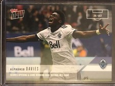 2018 Topps Now MLS #103 Alphonso Davies Vancouver Whitecaps FC