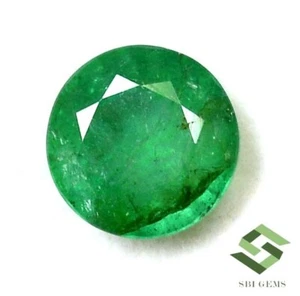 8.30 mm Certified Natural Emerald Round Cut 2.26 CTS Untreated Loose Gemstone - Picture 1 of 6