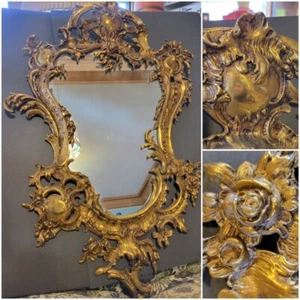 Gilding Bronze Rococo Mirror rose - Picture 1 of 19