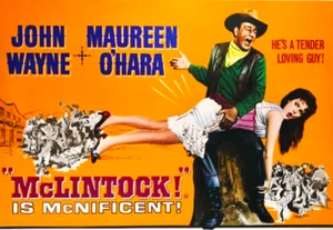 JOHN WAYNE MAUREEN O'HARA MCLINTOCK! Fotomagnet @ 3"x5" - Bild 1 von 1