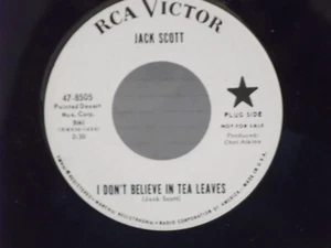 Jack Scott,RCA 47-8505,"I Don't Believe In Tea Leaves"US,7" 45,PROMO,1964,Mint - Picture 1 of 2