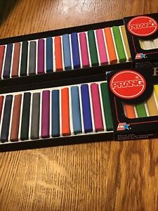 Two Sets Of 24 Prang Colored Paper Chalk Pastellos. Art Supply