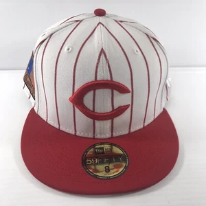 Cincinnati Reds MLB 125th Anniversary Fitted Hat New Era 59FIFTY Size 8 - Picture 1 of 7