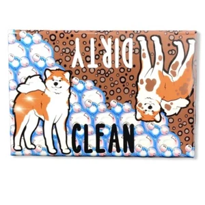 Akita Dog Dishwasher Magnet Handmade Kitchen Cleaning Accessories and Home Decor - Picture 1 of 12
