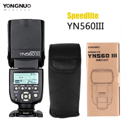 YONGNUO YN560III YN560 III Wireless Flash Light Speedlite For Canon Nikon DSLR - Image 1 of 4