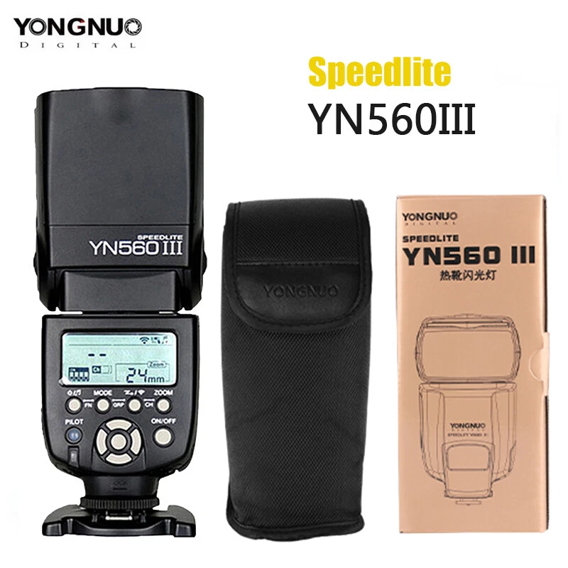 YONGNUO YN560III YN560 III Wireless Flash Light Speedlite For Canon Nikon DSLR - Image 1 of 4