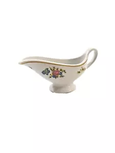 Jarabe de salsa crema porcelana vintage servidor Dresden patrón floral Mayer China - Imagen 1 de 4