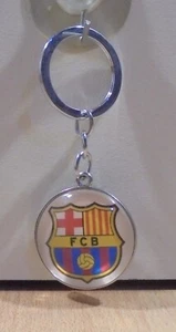 FC BARCELONA ADVERTISIGN METAL / PLEXIGLASS KEYCHAIN - Picture 1 of 6