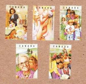 YEAR OF THE FAMILY Canada 1994 #1523a-e MNH Full set from SS - Picture 1 of 1