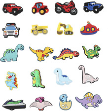American Flag Shoe Charms for Croc, Dinosaur Shoe Charms for Boys, Car Croc Char