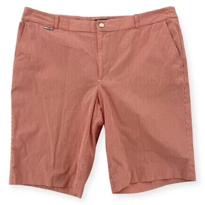Lauren Ralph Lauren Active Striped Shorts Womens 16 Cotton Blend Bermuda Preppy - Image 1 of 4