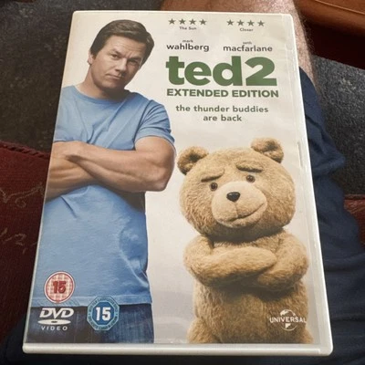 Ted 2 - Extended Edition DVD (2015) Mark Wahlberg, MacFarlane (DIR) cert 15 - Image 1 of 4