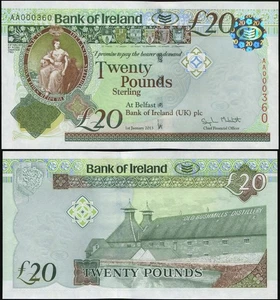 North Ireland Banknote 20 pounds 01.01.2013 Unc Cat# P.88a - Picture 1 of 1