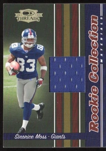 2006 Donruss Threads Rookie Collection Jersey /500 Sinorice Moss #RCM-22 Giants - Picture 1 of 2