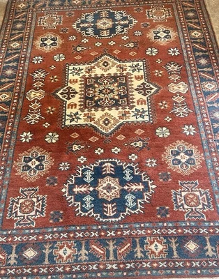 Alfombra oriental anudada a mano proximally 8' x 10' Foto 1 de 4