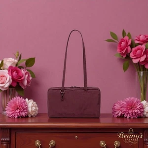 NEU BAGGU Nylon Bowler Schultertasche Mahagoni Größe Small Handtasche Beuteltasche - Bild 1 von 5